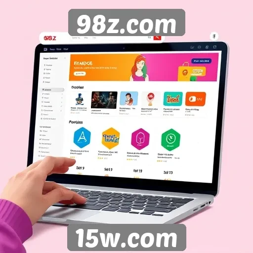 Experiência do usuário no site 98z.com